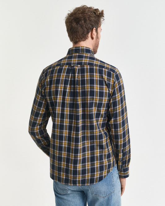 Regular Fit Checked Windblown Flannel Shirt