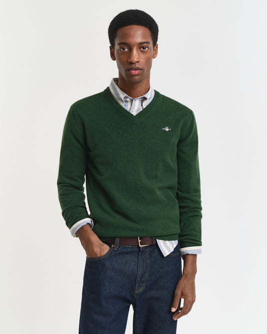 Superfine Lambswool V-Neck Sweater