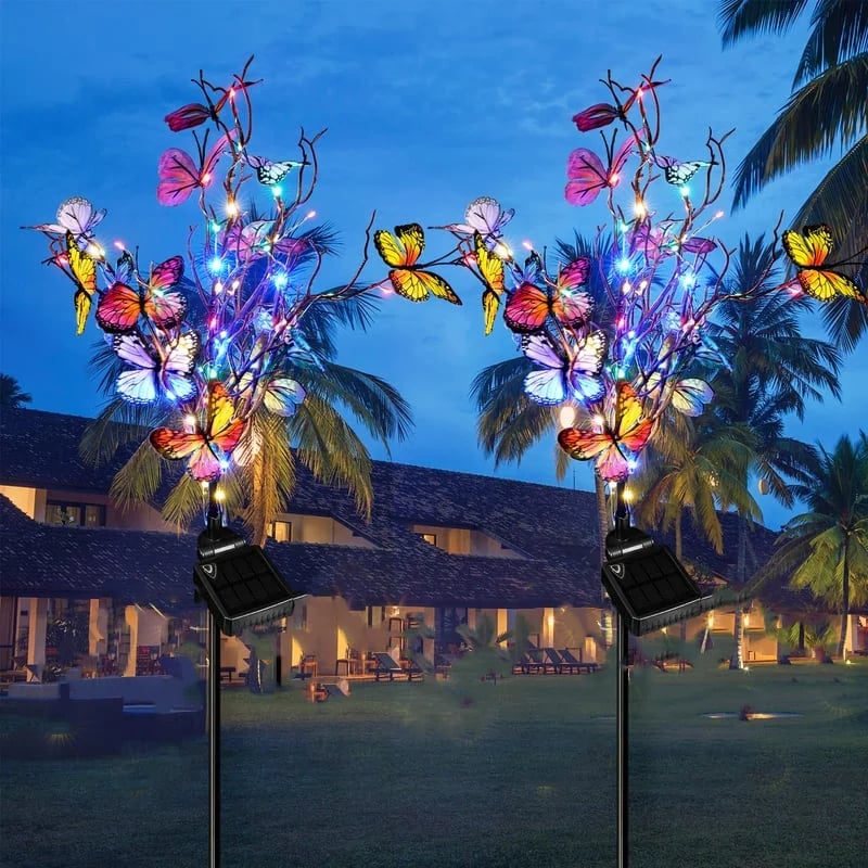 🦋HOT SALE 49% OFF🔥Chikalabs Garden Led Solar Butterfly Stake Lights