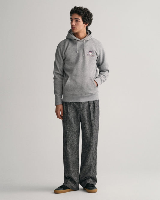 Men's Medium Archive Shield Hoodie - GREY MELANGE