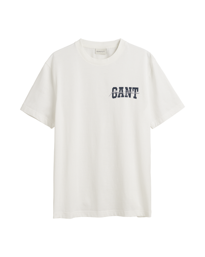 Men's Arch Script Graphic T-Shirt - EGGSHELL