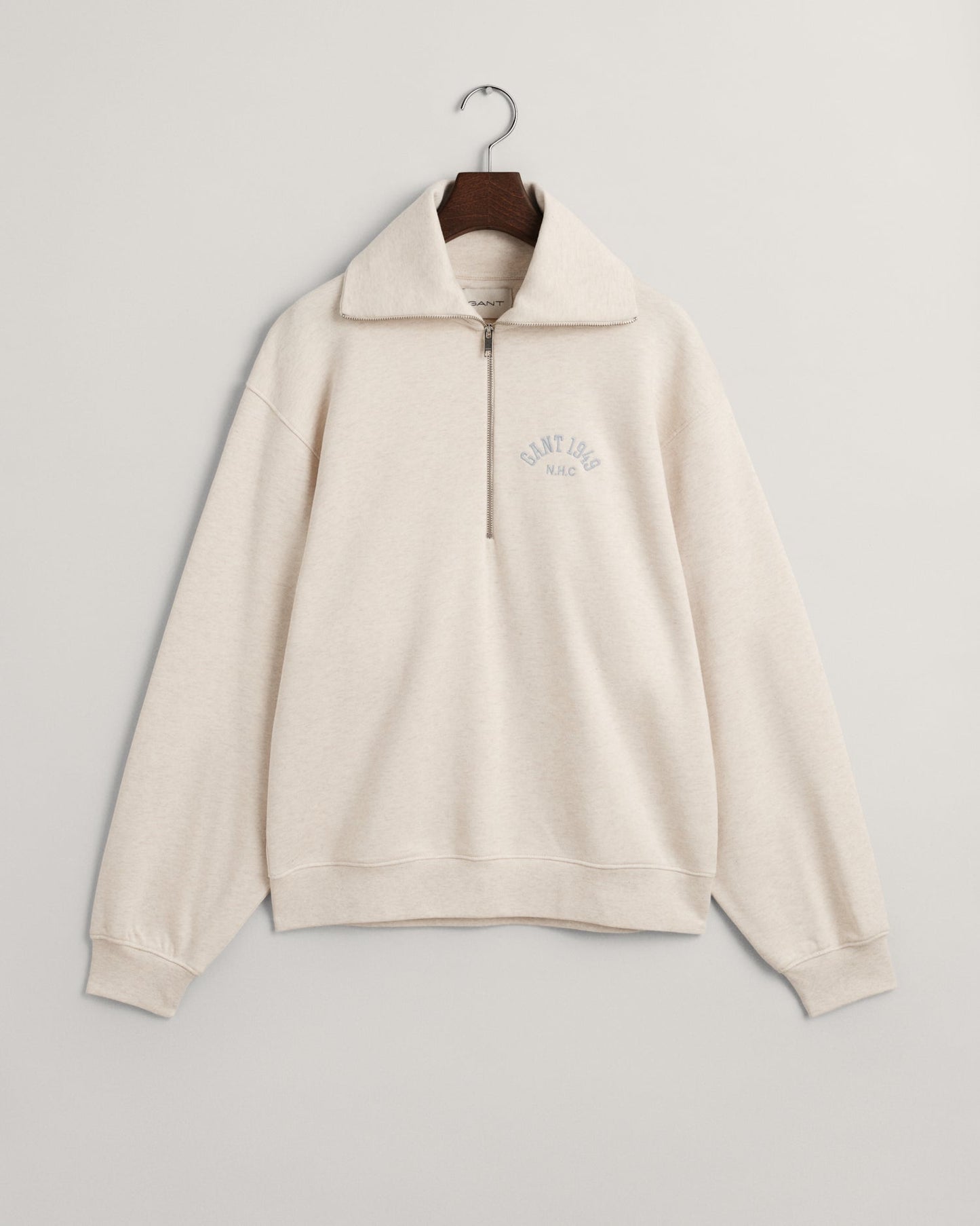 Women's Arch Graphic Half Zip Sweatshirt - OAT MELANGE
