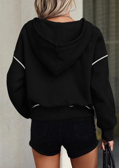 ⏰LAST DAY SAVE 59%💥Women's Fall/Winter Half Zip Hoodie Pullover