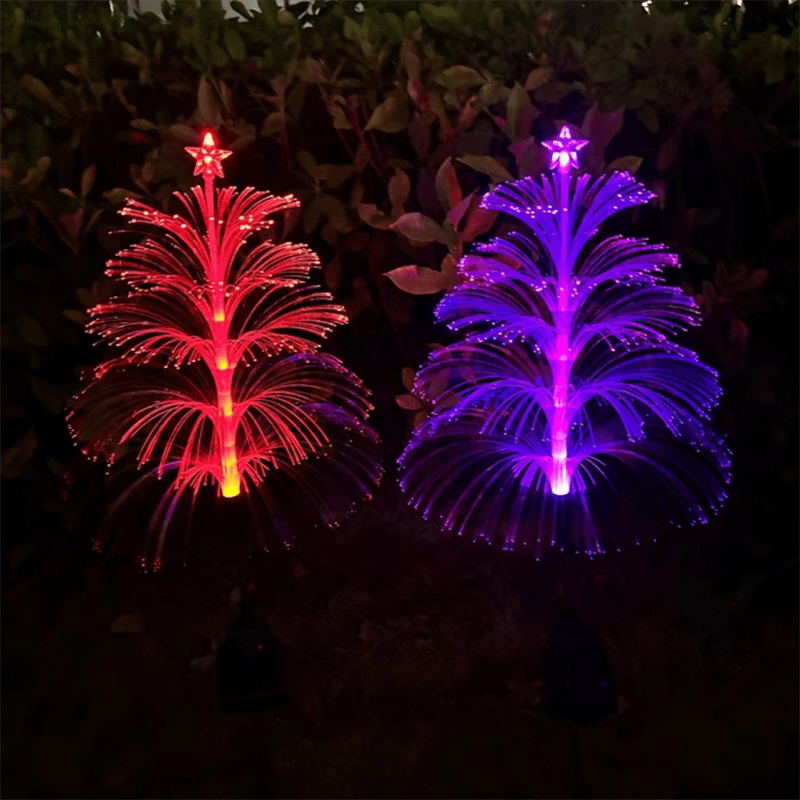 🎄Chikalabs Garden 7-Color  Gradient Solar Christmas Tree Lights