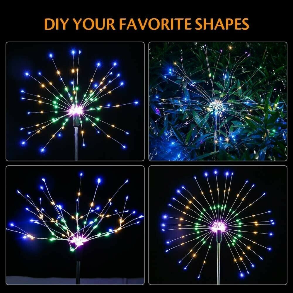 🎁Chikalabs Waterproof Solar Garden Fireworks Lighting Lamp