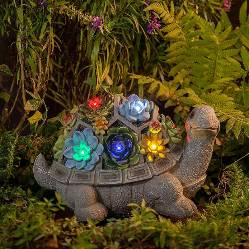 ✨Chikalabs Home Garden Solar Flower Light Turtle