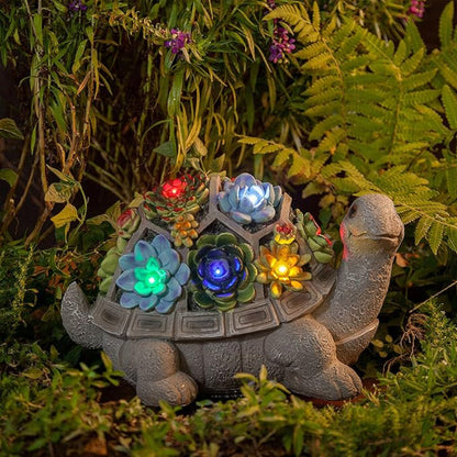 ✨Chikalabs Home Garden Solar Flower Light Turtle