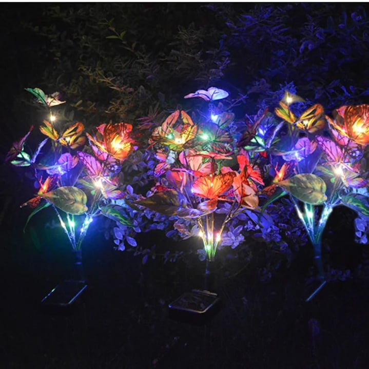 🦋HOT SALE 49% OFF🔥Chikalabs Garden Led Solar Butterfly Stake Lights