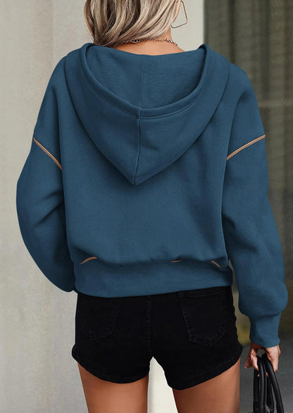 ⏰LAST DAY SAVE 59%💥Women's Fall/Winter Half Zip Hoodie Pullover