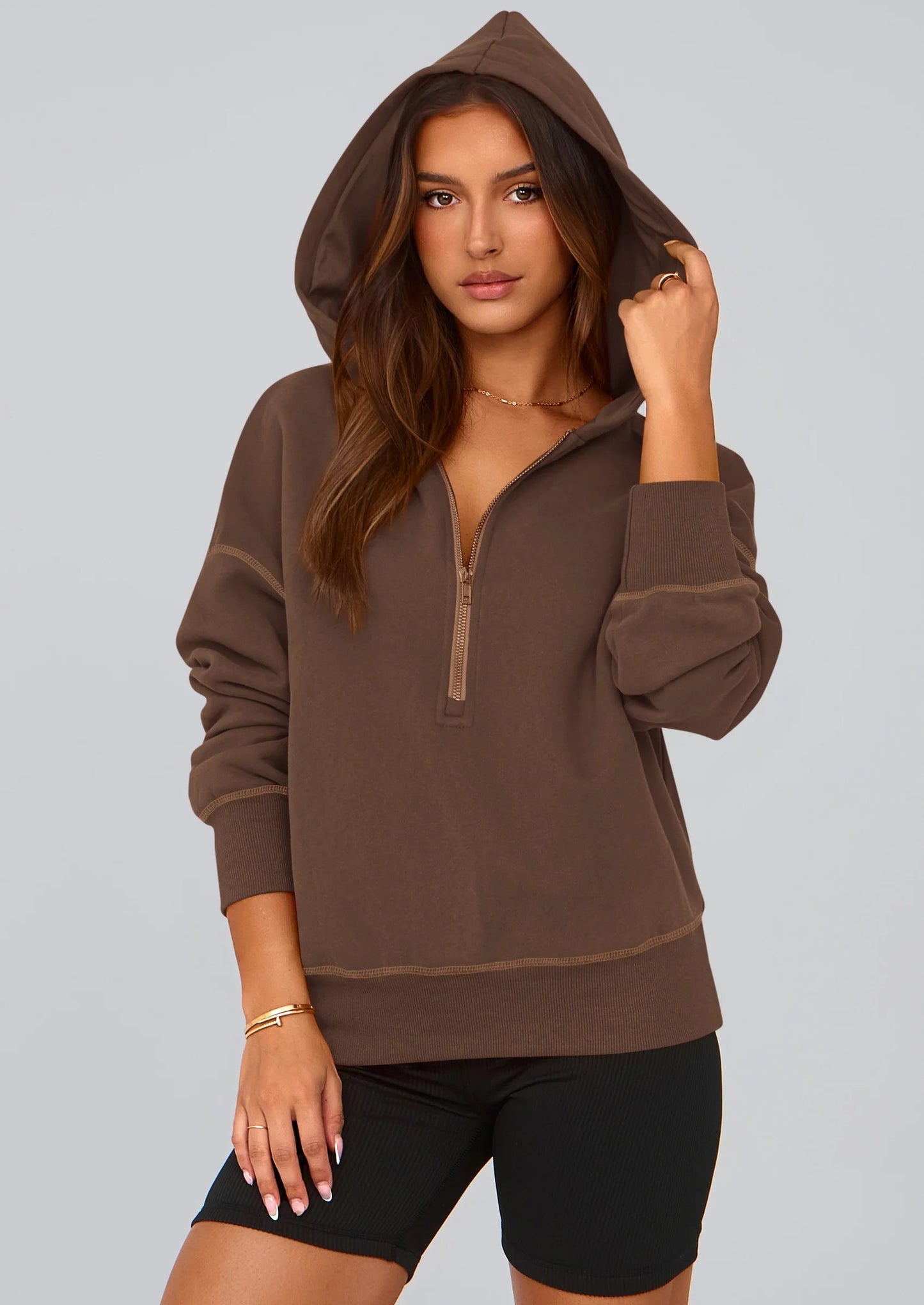 ⏰LAST DAY SAVE 59%💥Women's Fall/Winter Half Zip Hoodie Pullover