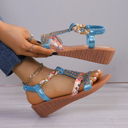 Women's New Summer Rhinestone Open Toe Orthopaedic Sandals