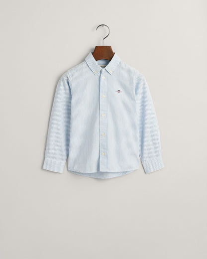 Kids Shield Striped Oxford Shirt