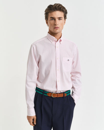 Regular Fit Striped Poplin Shirt