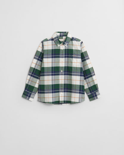 Kids Shield Checked Oxford Shirt