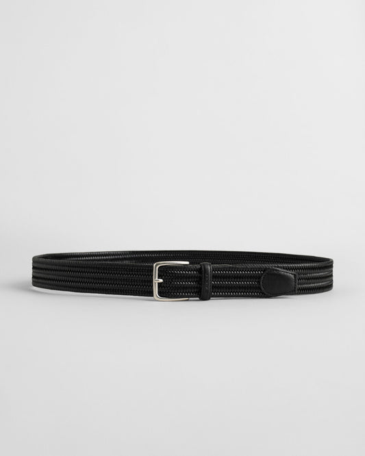 Braided Elastic Leather Belt