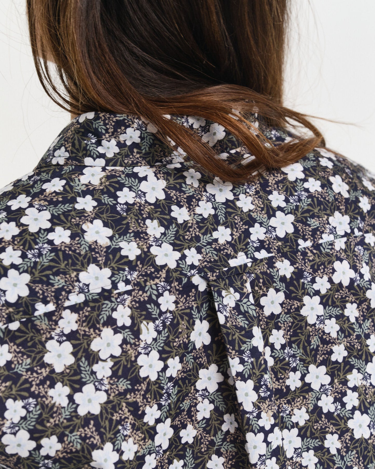 Regular Fit Floral Print Cotton Voile Shirt