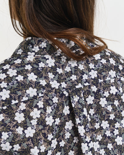 Regular Fit Floral Print Cotton Voile Shirt