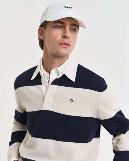 Barstriped Polo Sweater