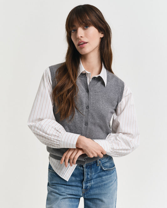 Lightweight Short Sleeve Knitted Vest