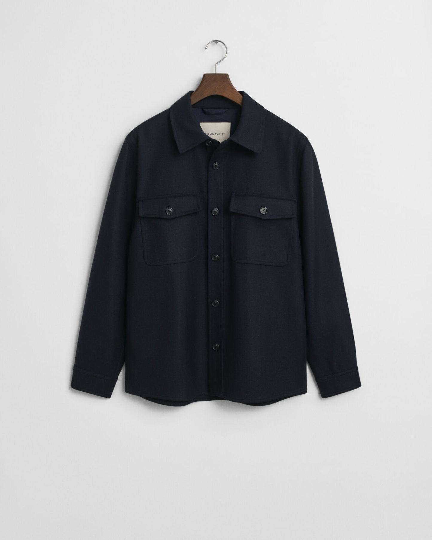 Regular Fit Wool Blend Overshirt