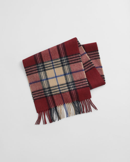 Checked Wool Scarf