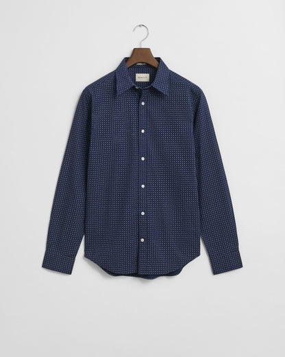 Regular Fit Micro Print Shirt
