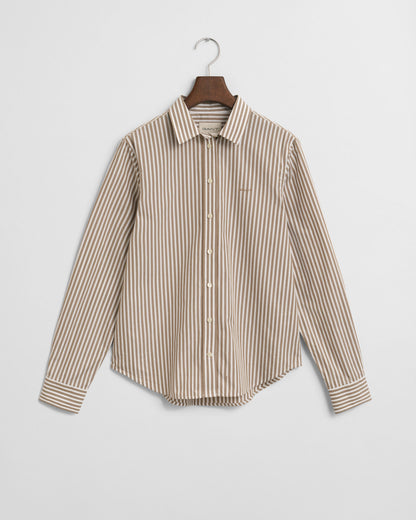 Regular Fit Classic Striped Poplin Shirt