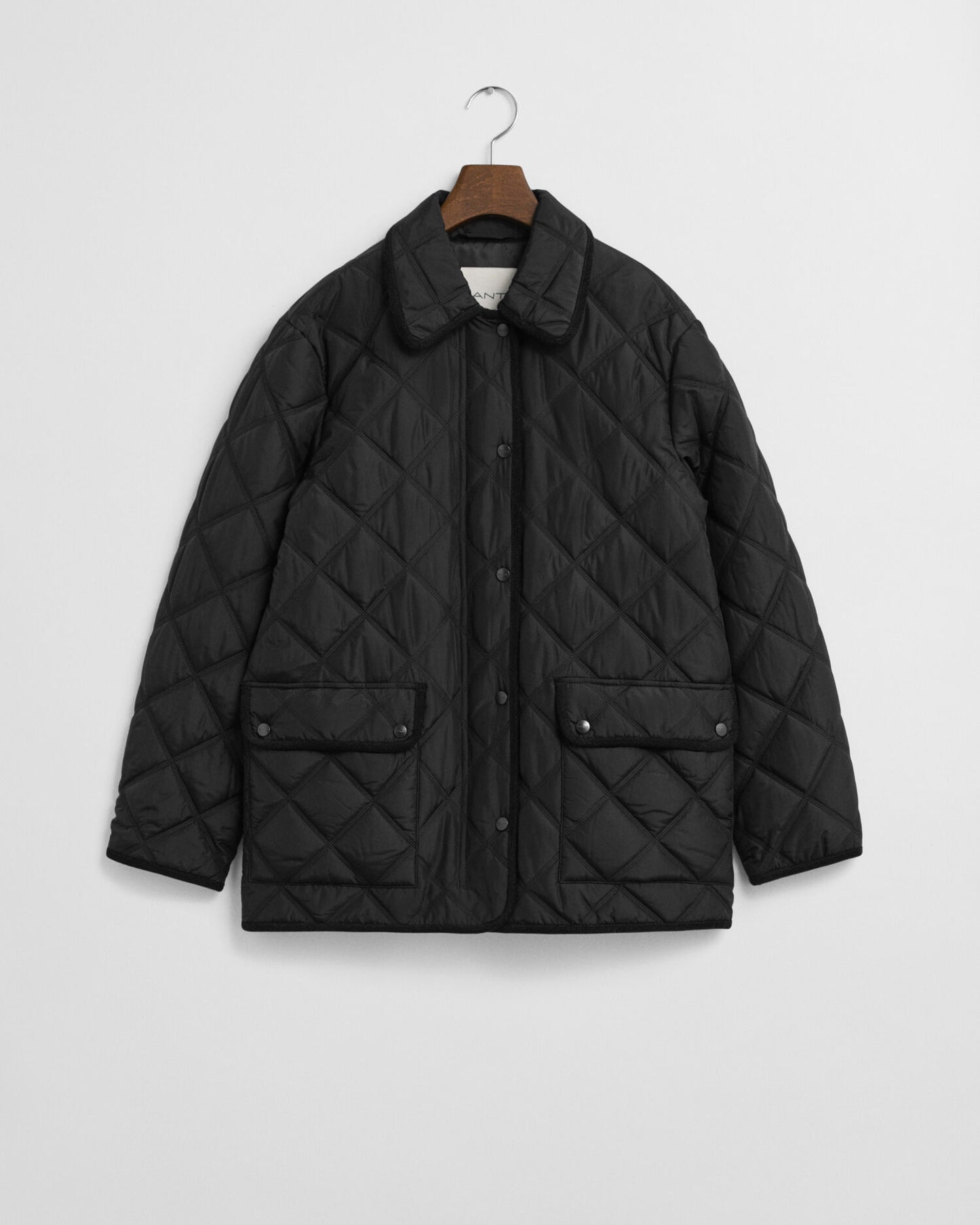Quilted Corduroy Trim Jacket