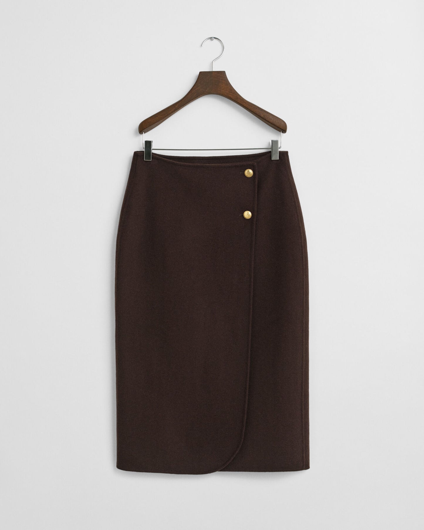 Midi Handstitched Wrap Skirt