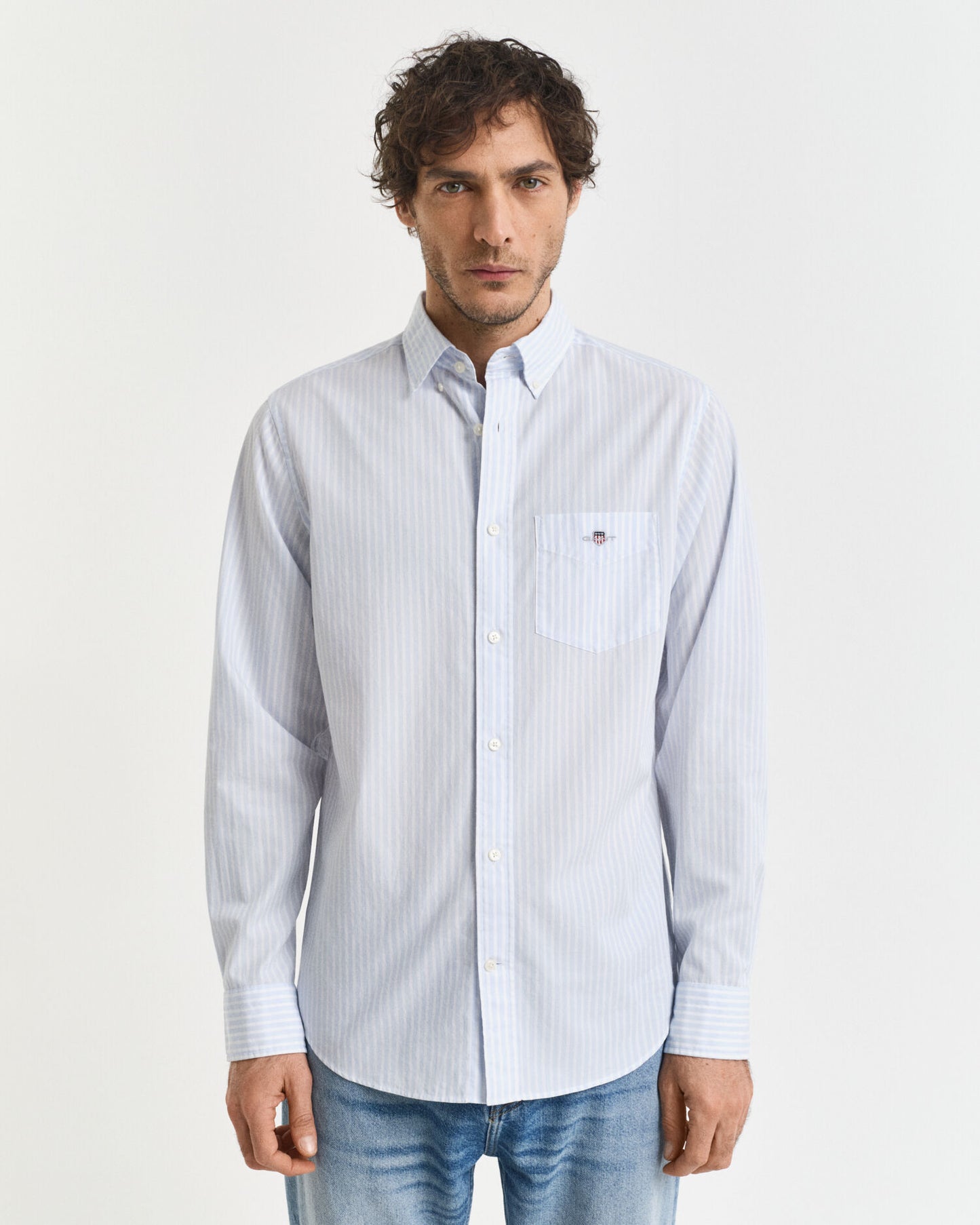 Regular Fit Striped Poplin Shirt