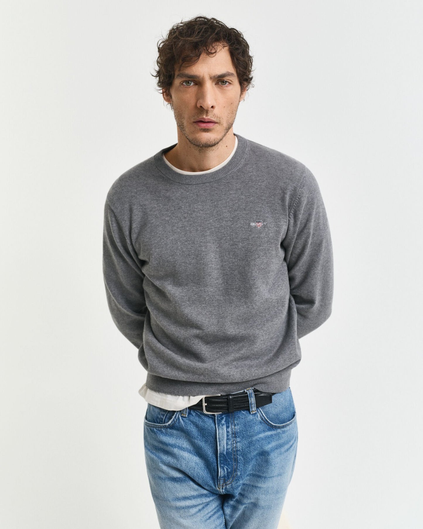 Classic Cotton Crew Neck Sweater