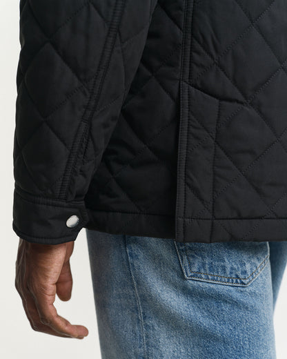 Quilted Windcheater Mid-Length Jacket