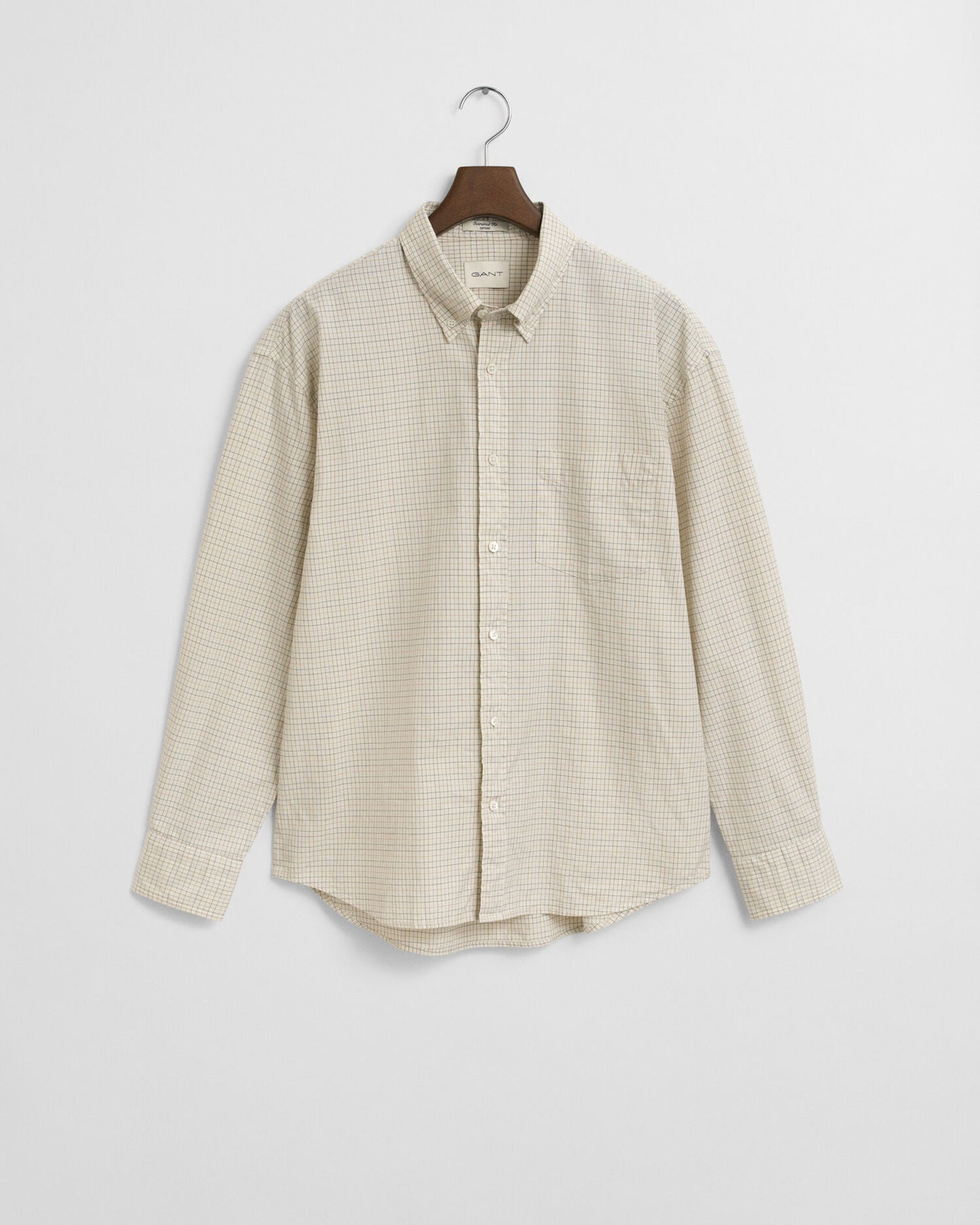 Oversized Fit Checked Luxury Oxford Shirt