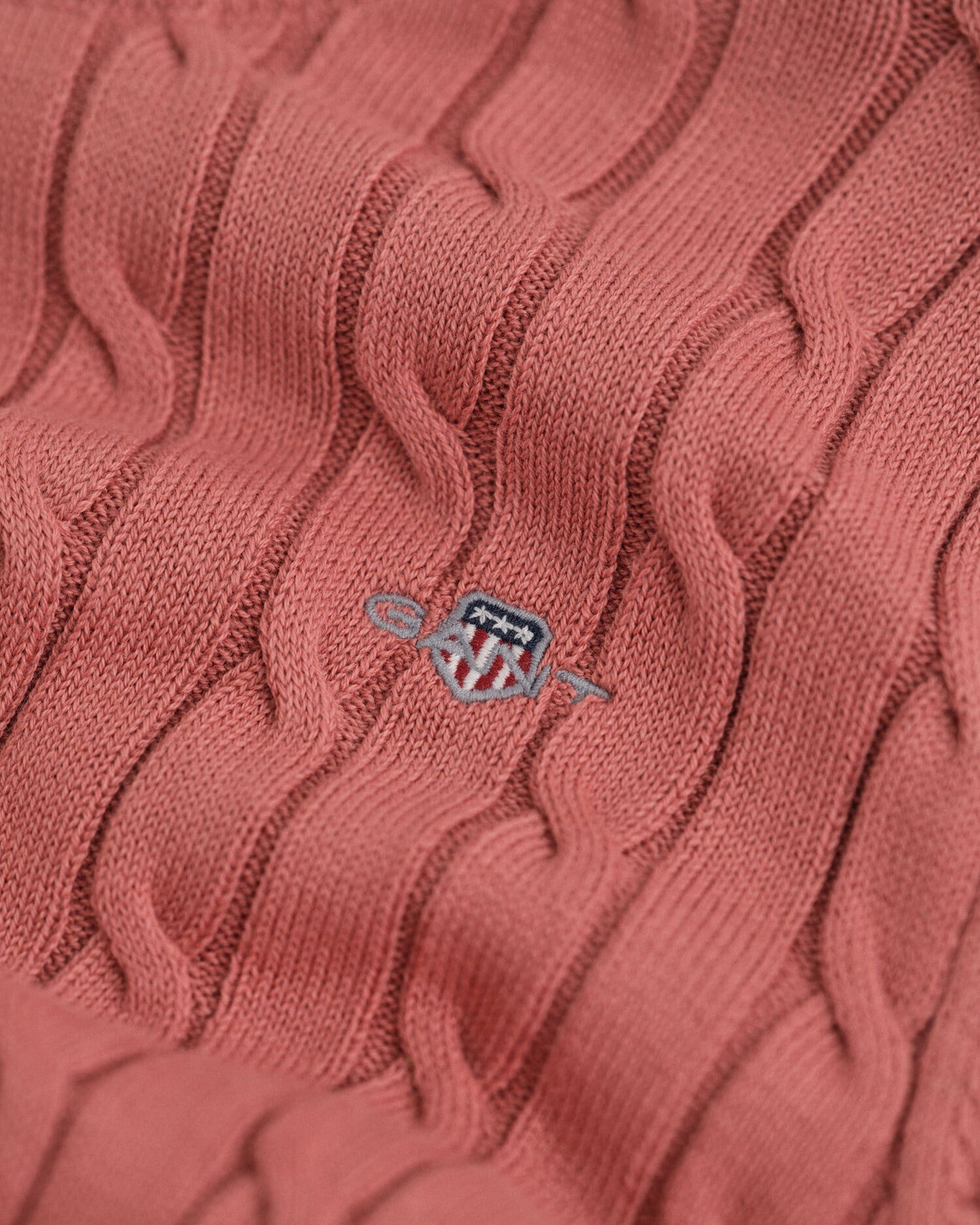 Teen Girls Stretch Cotton Cable Knit Crew Neck Sweater