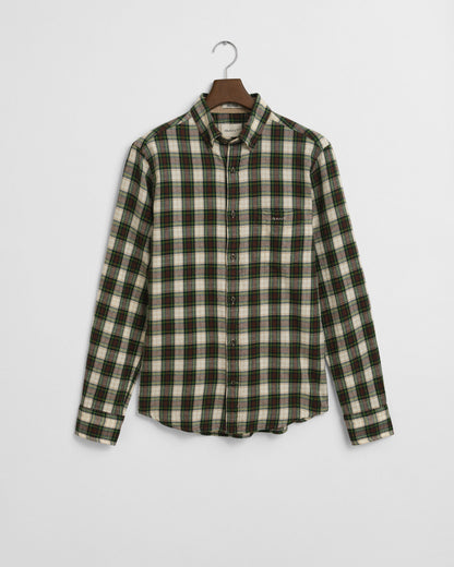 Regular Fit Checked Windblown Flannel Shirt