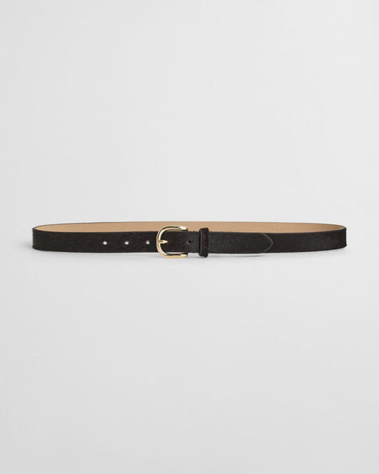 Pony Hair Leather Belt