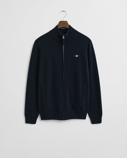 Superfine Lambswool Zip Cardigan