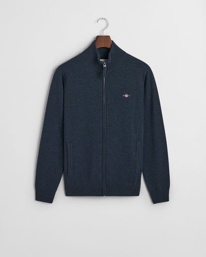Superfine Lambswool Zip Cardigan