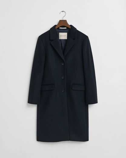 Classic Tailored Wool Blend Coat
