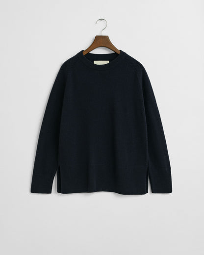 Soft Wool Cashmere Blend Crew Neck Sweater