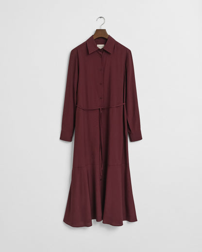 Midi Viscose Shirt Dress