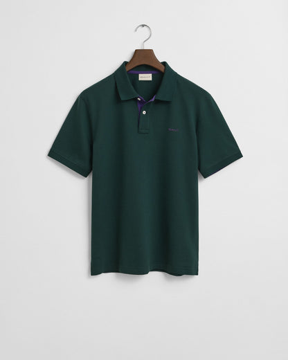 Contrast Piqué Polo Shirt