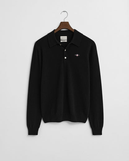 Superfine Lambswool Polo Sweater