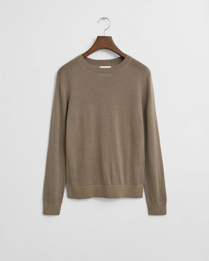 Extra Fine Merino Wool Crew Neck Sweater