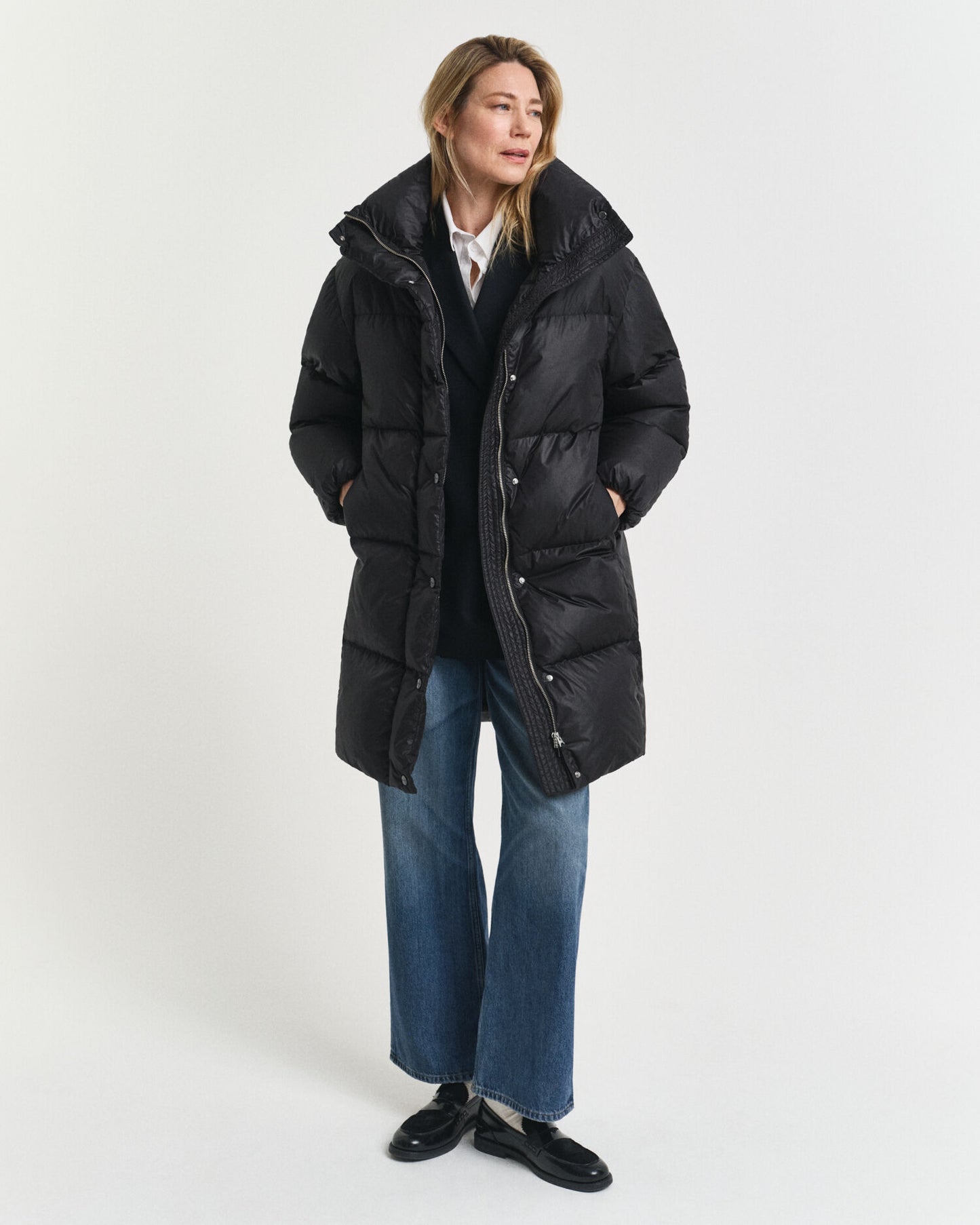 Relaxed Fit Down Coat