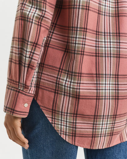 Relaxed Fit Checked Flannel Shirt