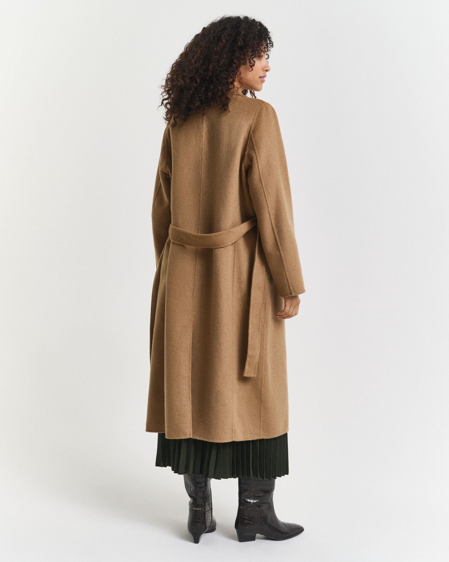 Handstitched Belted Coat