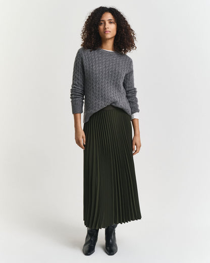 Pleated Midi Skirt