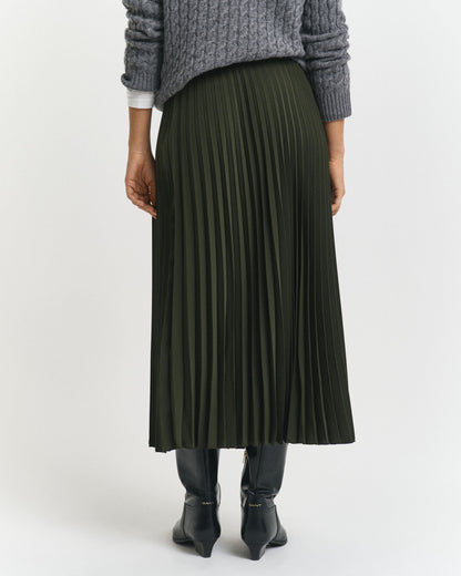 Pleated Midi Skirt