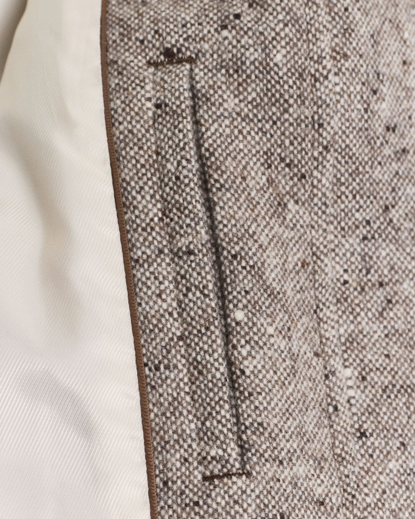 Contrast Collar Wool Jacket